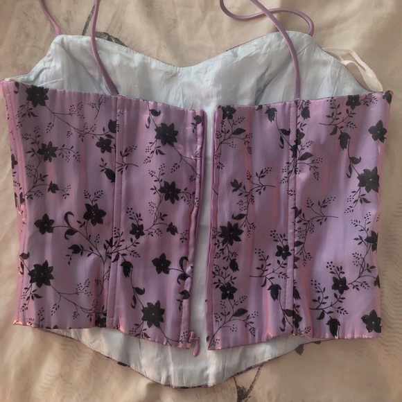Vintage Purple Corset Top - Picture 2 of 3